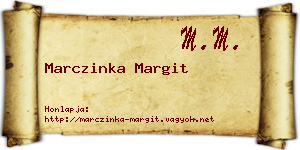 Marczinka Margit névjegykártya